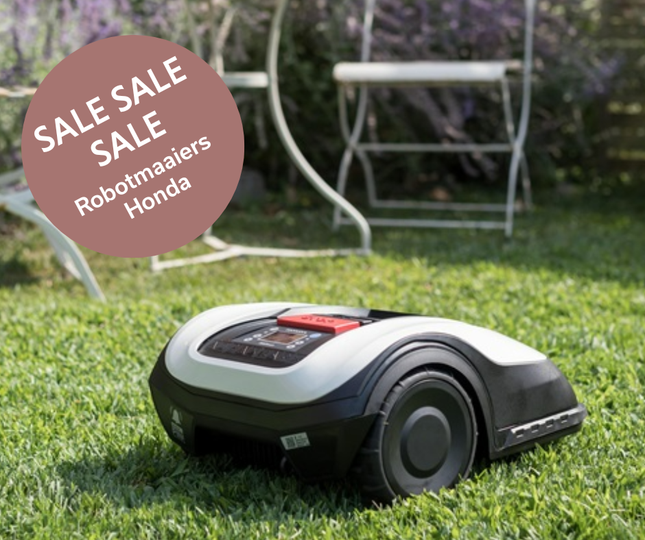 Kortingen op Honda robotmaaiers.