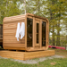 Leisurecraft Luna Sauna Red Cedar Knotty B 244 x L 213 cm Package Deal