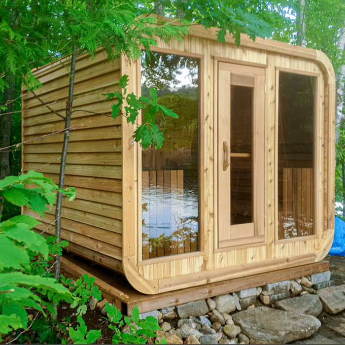 Leisurecraft Luna Sauna Red Cedar Knotty B 244 x L 213 cm Package Deal