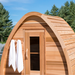 Leisurecraft Pod Sauna Mini Red Cedar Knotty B 214 x L 214 cm Package Deal