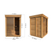 Leisurecraft Pure Cube Sauna Red Cedar Knotty 168 x 168 cm Package Deal