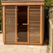 Leisurecraft Pure Cube Sauna Red Cedar Knotty 173 x 214 cm Package Deal