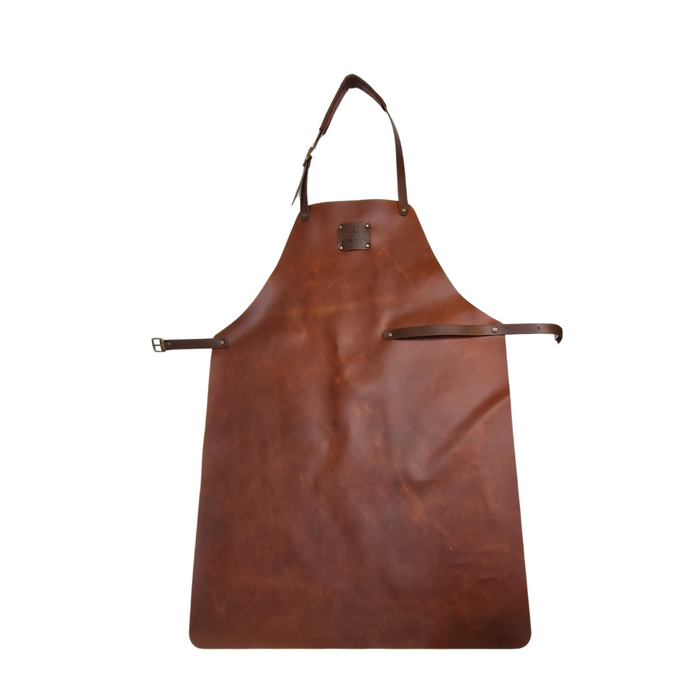 Libota Textiles Schort Leder Cognac