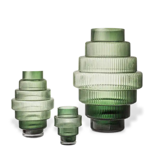 Polspotten Collectie Vase Steps Green Small