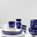 Serax Feast Collectie By Ottolenghi Lapis Lazuli Swirl Stripes Wit Espressokopje 15 cl l7 x b7 x h6 cm
