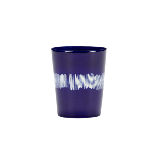 Serax Feast Collectie By Ottolenghi Lapis Lazuli Swirl Stripes Wit theekopje 33 cl l8,5 x b8,5 x h10,5 cm