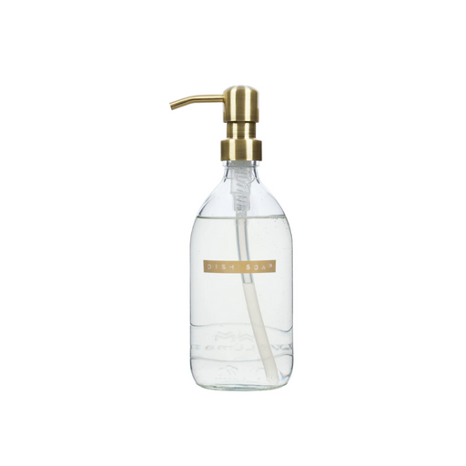 Wellmark Afwasmiddel 'Dish soap' Bamboe Transparant Glas Messing Pomp 500 ml