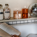 Wellmark Badzout 'Enjoy your bath' Kamille Transparant Glas Messing Dop 500 ml