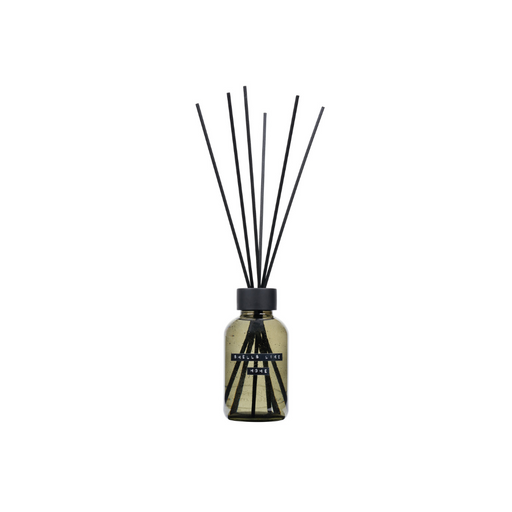 Wellmark Fragrance Diffuser Maxi 'Smells like home' Dark Amber Smokey Glas Zwarte Ring 500 ml