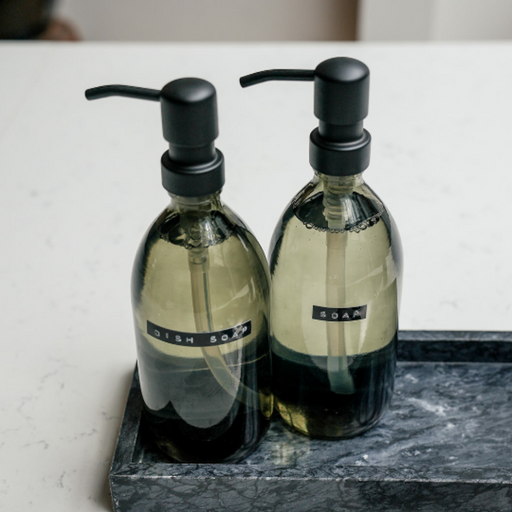 Wellmark Handzeep 'Soap' Dark Amber Smokey Fles Zwarte Pomp 500 ml