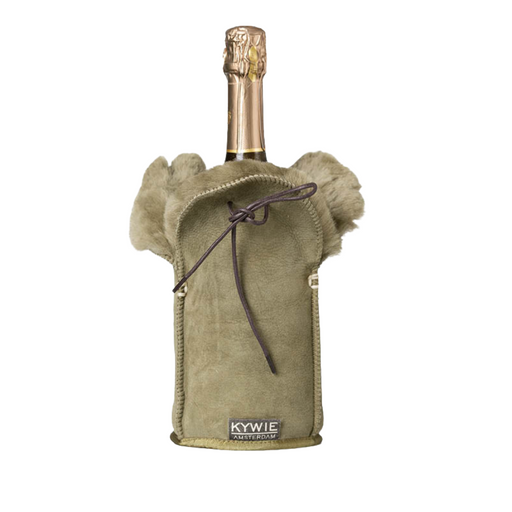 KYWIE Champagne Cooler Khaki Suede l23cm