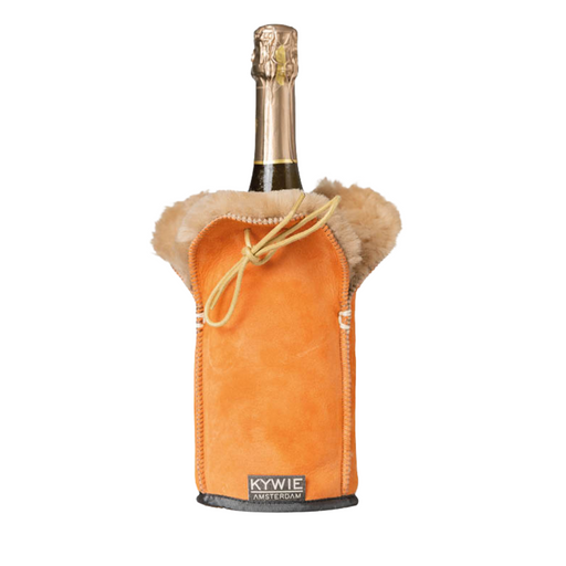 KYWIE Champagne Cooler Oranje Suede l23cm