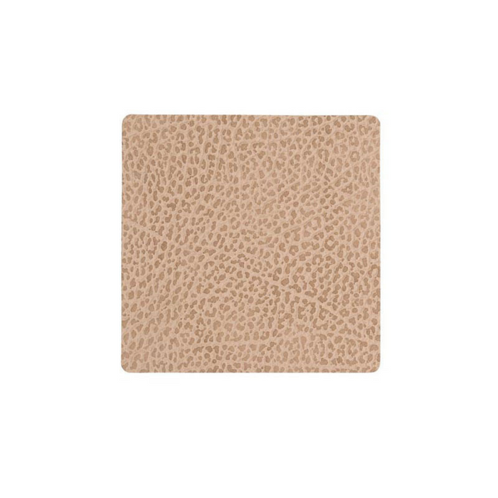 LIND DNA Glass Mat Square 10x10cm Hippo Sand