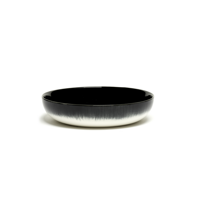 Serax Collectie By Ann Demeulemeester Off-White/Black Hoog Bord Var.B D18,5 cm