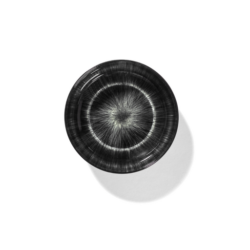 Serax Collectie By Ann Demeulemeester Off-White/Black Hoog Bord Var.C D15,5 cm