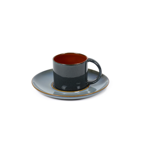 Serax Collectie By Le Grelle Donkerblauwe Roest Espresso Tas l6 x b6 x h 5,1 cm