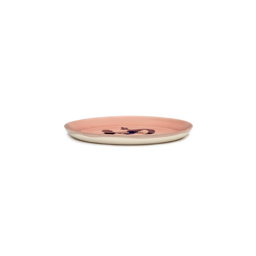 Serax Feast Collectie By Ottolenghi Delicious Pink Paprika Blauw Bord M l22,5 x b22,5 x h2 cm