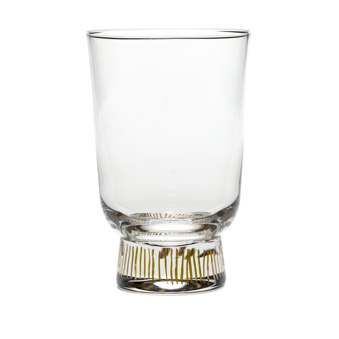 Serax Feast Collectie By Ottolenghi Gouden Glas Stripes 33 cl l7,7 x b7,7 x h12 cm