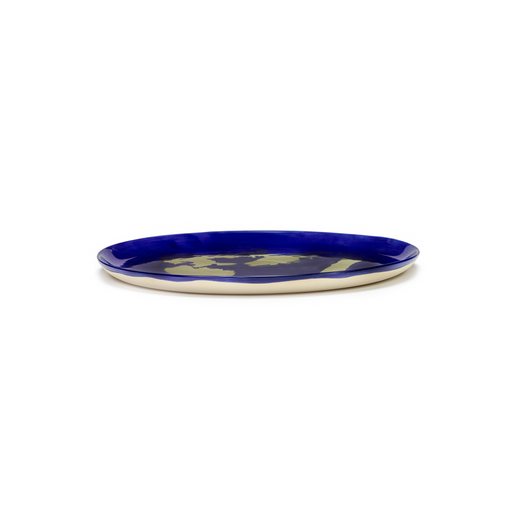 Serax Feast Collectie By Ottolenghi Lapis Lazuli Paprika Goud Serveerbord l35 x b35 x h2 cm