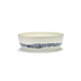 Serax Feast Collectie By Ottolenghi Wit Swirl Stripes Blauw Saladekom l28,5 x b28,5 h9,5 cm