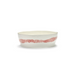 Serax Feast Collectie By Ottolenghi Wit Swirl Stripes Rood Saladekom l28,5 x b28,5 h9,5 cm