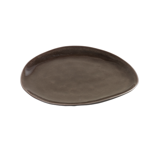 Serax Pure Collectie By Pascale Naessens Grijs Ovaal Bord M l20,5 x b16,5 x h2 cm