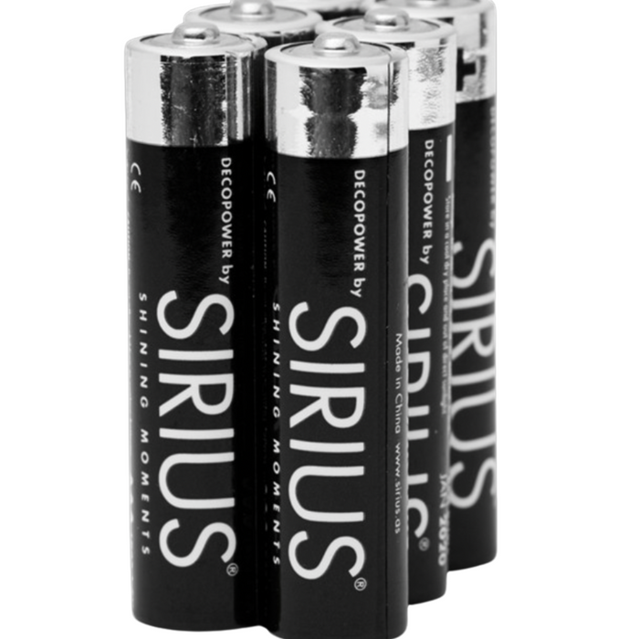 Sirius AAA Batterijen 6 stuks