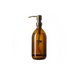 Wellmark Handzeep 'Soap' Bamboe Bruin Glas Messing Pomp 500 ml
