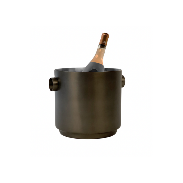 XLBoom Rondo Wine Bucket Zwart/Staal